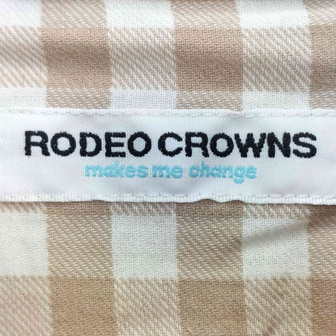 ロデオクラウンズ RODEO CROWNS ギンガムチェックルーズシャツ レディース FREE