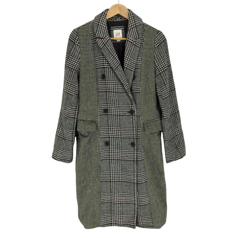 ギャップ Gap 千鳥格子 切り替えチェスターコート レディース import:XS