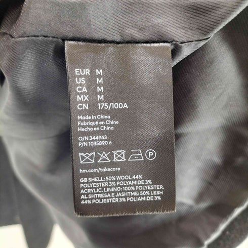 エイチアンドエム H&M 比翼ステンカラーロングコート レディース JPN:M