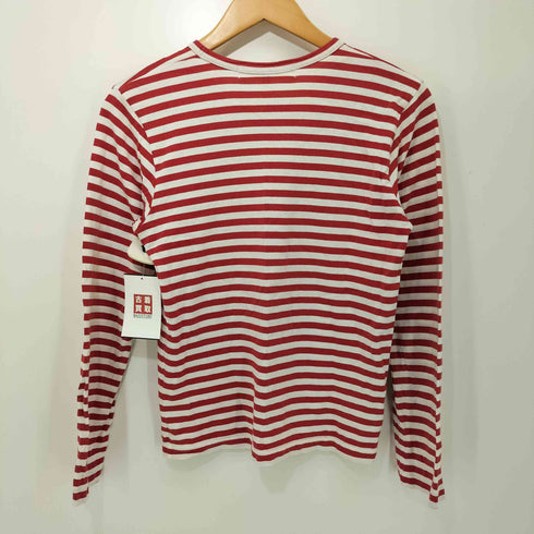 プレイコムデギャルソン PLAY COMME des GARCONS ワンポイントボーダーL/S Tシャツ レディース JPN:M
