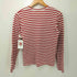プレイコムデギャルソン PLAY COMME des GARCONS ワンポイントボーダーL/S Tシャツ レディース JPN:M