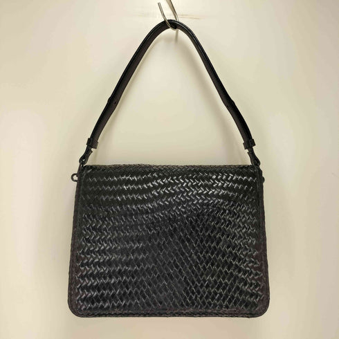 イヴサンローラン Yves Saint Laurent イントレチャート 型押しレザーショルダーバッグ vintage レディース