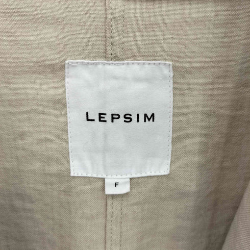 レプシム LEPSIM リネンライク ルーズW5分袖ジャケット レディース F