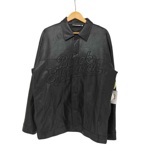 ブラックアイパッチ Black Eye Patch SCRIPT FAUX LEATHER JACKET メンズ import:XL