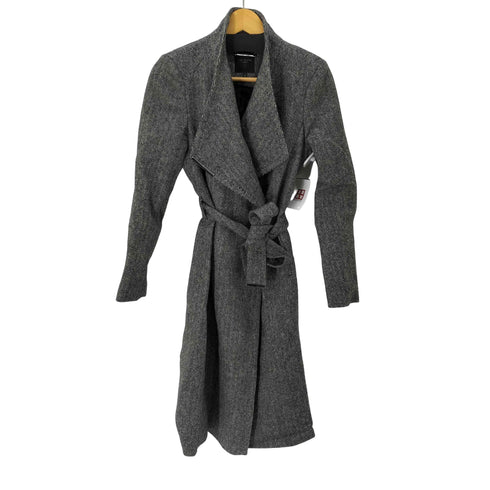 テッドベーカー TED BAKER Herringbone Wool Wrap Coat ヘリンボーン ウール100 ラップコート レディース 2
