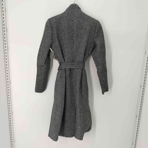 テッドベーカー TED BAKER Herringbone Wool Wrap Coat ヘリンボーン ウール100 ラップコート レディース 2
