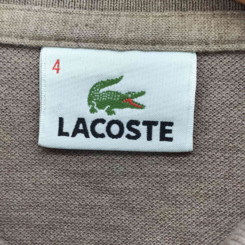 ラコステ LACOSTE ロゴ刺繍 半袖 ポロシャツ メンズ JPN:4