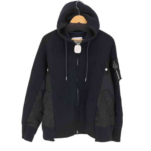 サカイ Sacai 20AW Sponge Sweat MA-1 Zip Hoodie メンズ JPN:1