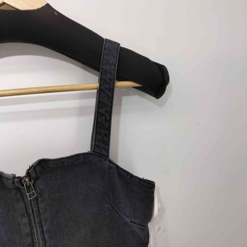 アズールバイマウジー AZUL by moussy フロントジップデニムジャンパースカート レディース JPN:S