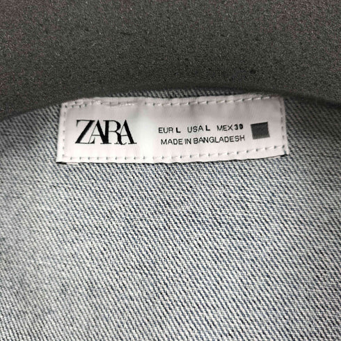 ザラ ZARA 半袖 デニムワンピース レディース import:L