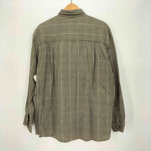 NATIONAL OUTFITTERS チェック柄 チロリアンシャツ メンズ import:L