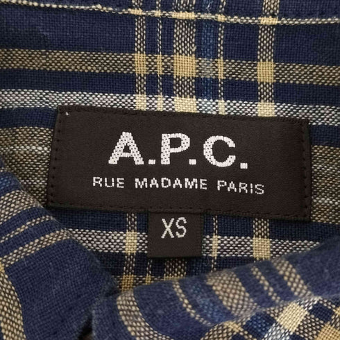 アーペーセー A.P.C. リネンチェックシャツ メンズ import:XS