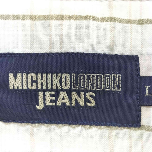 ミチコロンドン MICHIKO LONDON シアサッカー ロングスリーブシャツ メンズ JPN:L