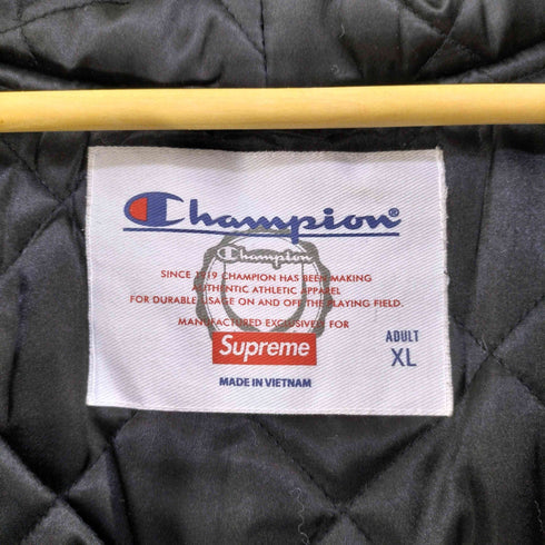 シュプリーム Supreme Hooded Satin Varsity Jacket メンズ import:XL