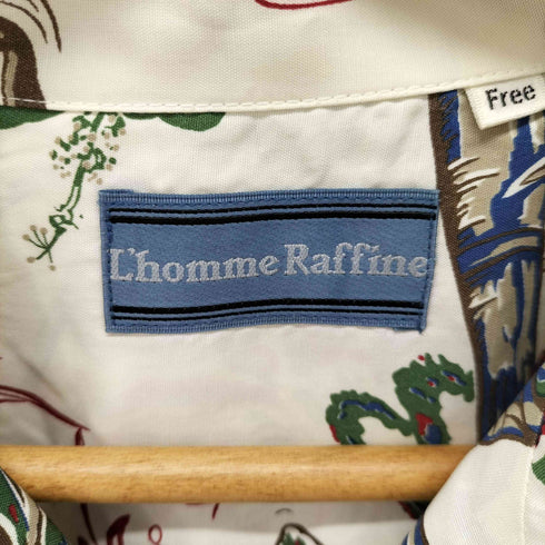 L'HOMME RAFFINE 総柄 アロハシャツ メンズ FREE