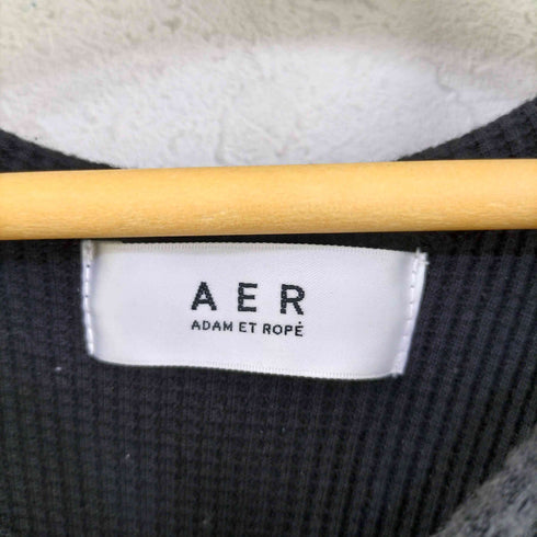 エアー AER ショートカーディガンコンビワッフルワンピース レディース FREE
