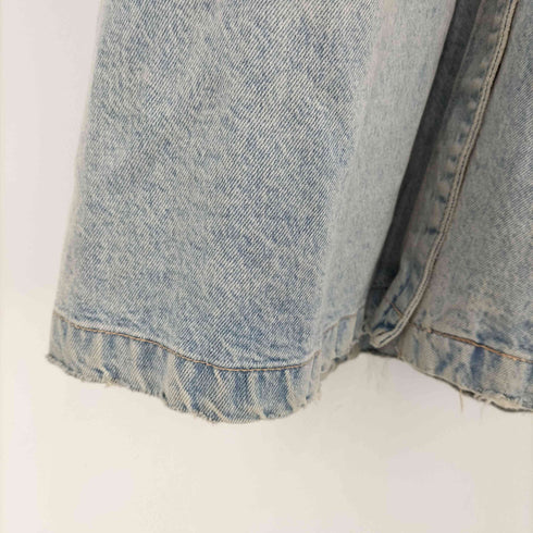 ザラ ZARA オーバーサイズロング丈デニムジャケット レディース import:M