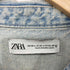ザラ ZARA オーバーサイズロング丈デニムジャケット レディース import:M
