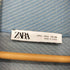 ザラ ZARA チェック柄ロングチェスターコート レディース import:L