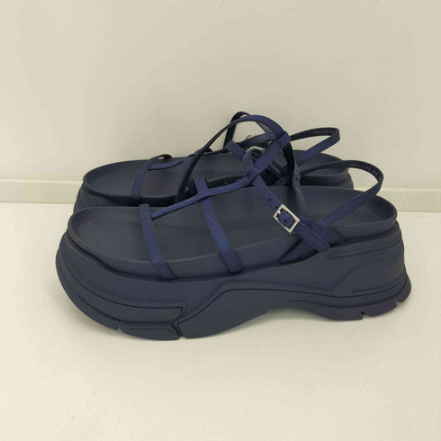 ザラ ZARA フラットフォーム ストラップサンダル レディース EUR:38