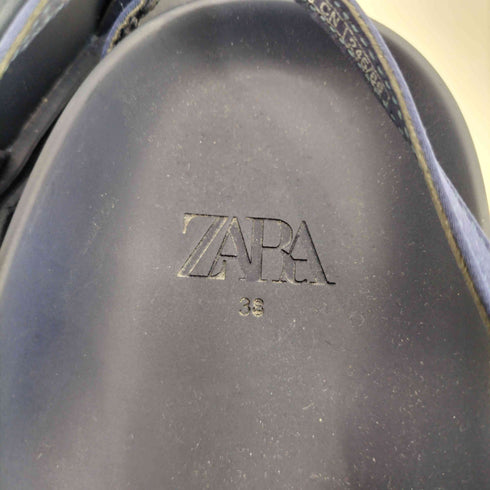 ザラ ZARA フラットフォーム ストラップサンダル レディース EUR:38