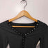 HELENE Snap Neckline Long Sleeve レディース