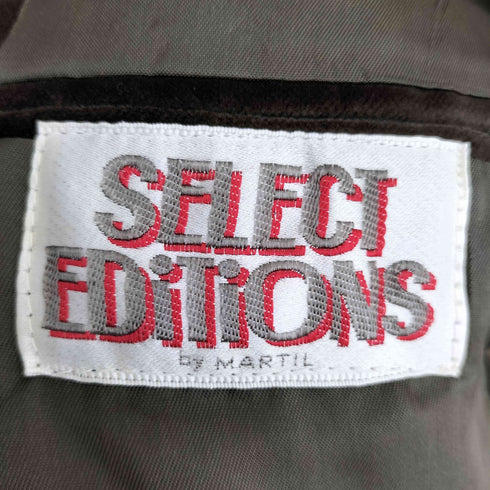 SELECT EDITIONS 70-80s ユニオンチケット 2B ベロア テーラードジャケット メンズ