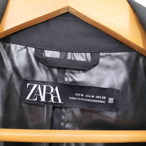ザラ ZARA ロングトレンチコート レディース import:M
