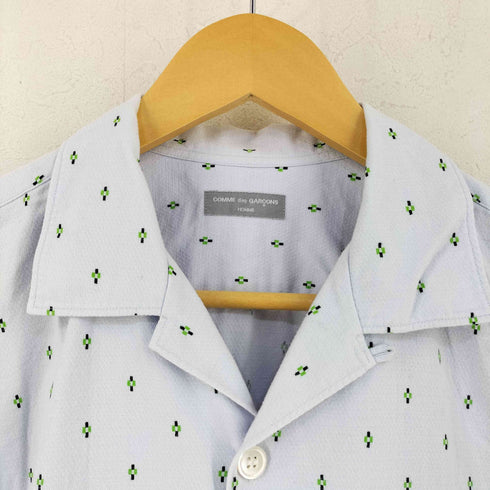コムデギャルソンオム COMME des GARCONS HOMME 田中オム 総柄 コットン オープンカラーシャツ メンズ