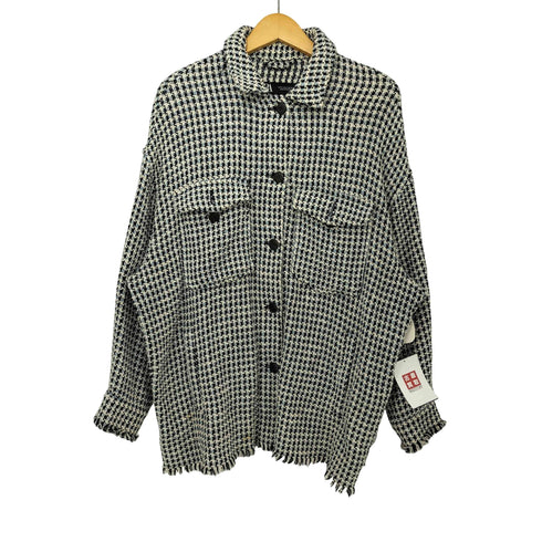 ザラ ZARA ツイードシャツジャケット レディース import:S