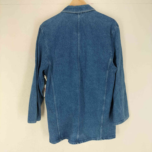 ハントクラブ HUNT CLUB 80s USA製 1Bデニムテーラードジャケット レディース L