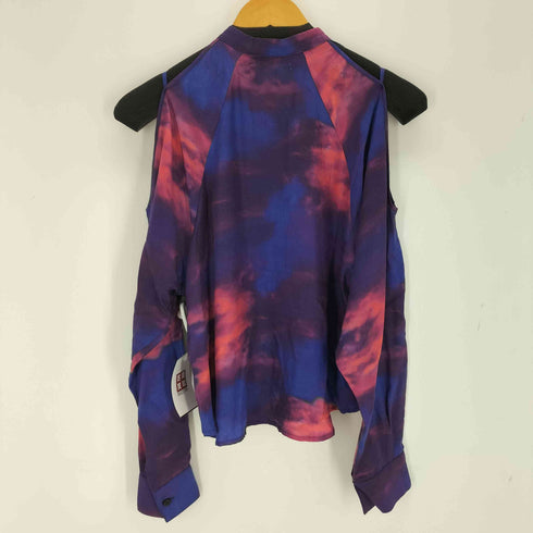 アカネウツノミヤ AKANE UTSUNOMIYA 24AW キュプラ シルク プリントシャツ レディース JPN:36