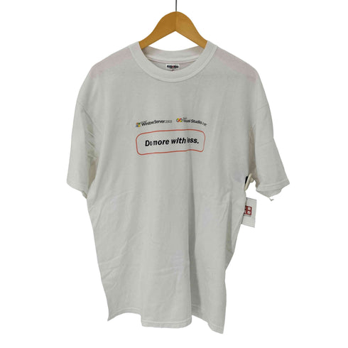 ヘインズ Hanes 00s 企業プリントTシャツ Do more with less メンズ JPN:XL