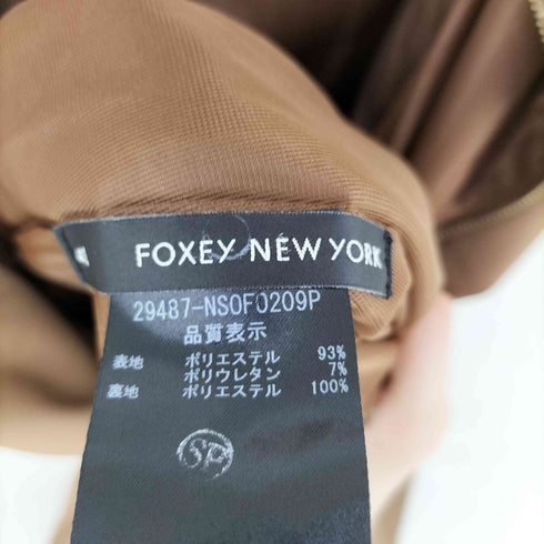 フォクシーニューヨーク FOXEY NEW YORK バックジップギャザーワンピース レディース JPN:40