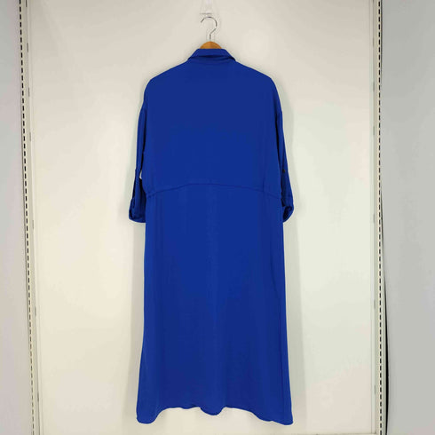 ザラ ZARA ギャザー サテン シャツワンピース レディース import:S