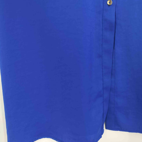 ザラ ZARA ギャザー サテン シャツワンピース レディース import:S