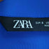 ザラ ZARA ギャザー サテン シャツワンピース レディース import:S