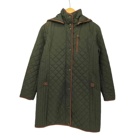 ローレンラルフローレン LAUREN RALPH LAUREN Quilted Middle フーデットキルティングコート レディース import:S