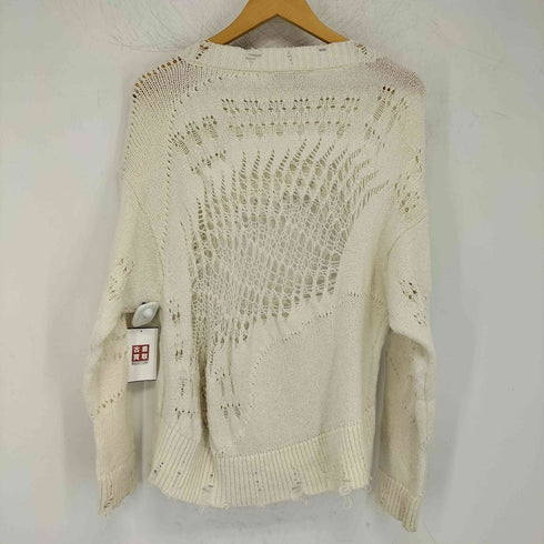 ザラ ZARA KNIT SWEATER WITH A RIPPED EFFECT レディース import:S