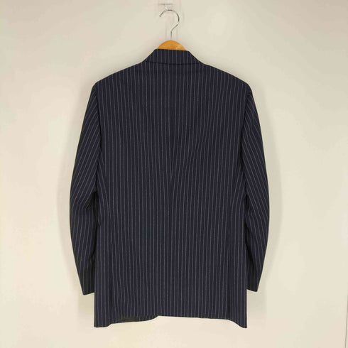 バーニーズニューヨーク BARNEYS NEWYORK イタリア製 ストライプ ウール 3B テーラードジャケット メンズ EUR:44