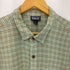 パタゴニア patagonia ORGANIC COTTON チェック柄 楊柳クレープ半袖シャツ メンズ import:XL
