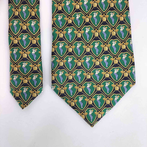 ジバンシィ GIVENCHY GENTLEMAN PARIS 総柄デザイン シルクネクタイ メンズ