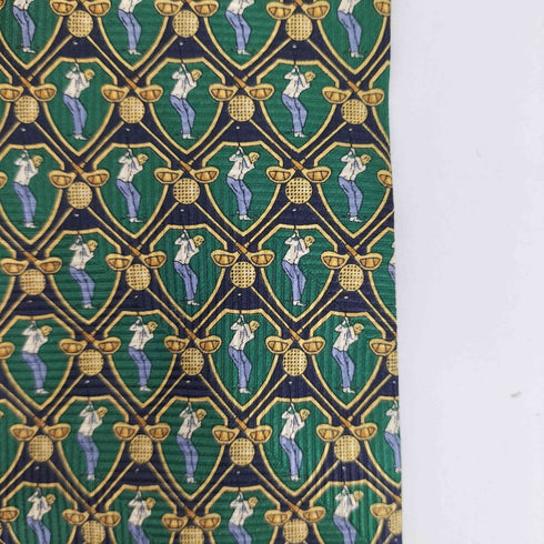 ジバンシィ GIVENCHY GENTLEMAN PARIS 総柄デザイン シルクネクタイ メンズ