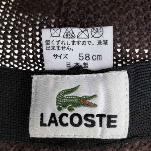 ラコステ LACOSTE マニッシュ 中折れ サーモニットハット メンズ