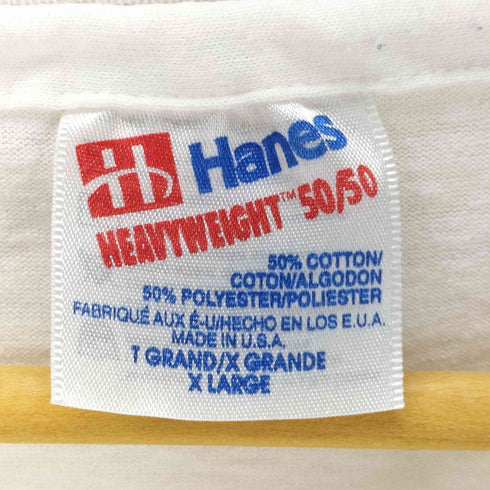 ヘインズ Hanes 90s USA製 企業プリントTシャツ Buncha CRUNCH メンズ JPN:XL