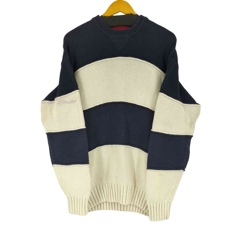 トミーヒルフィガー TOMMY HILFIGER ボーダーコットンニット メンズ S