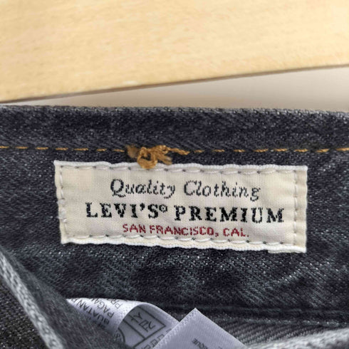 リーバイス Levis 505 セルビッジ デニム ストレート パンツ 赤耳 ブラックデニム メンズ W29L32