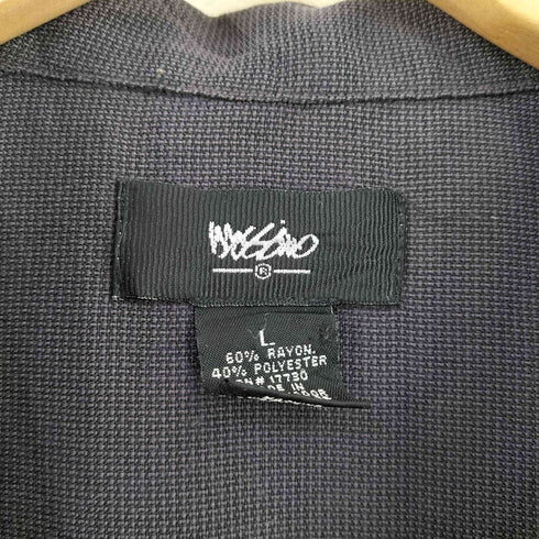 モッシモ MOSSIMO レーヨンポリ ボックス オープンカラーシャツ メンズ import:L