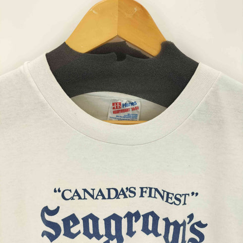 ヘインズ Hanes 90S USA製 シングルステッチ 飲料ロゴプリントTシャツ メンズ import:L