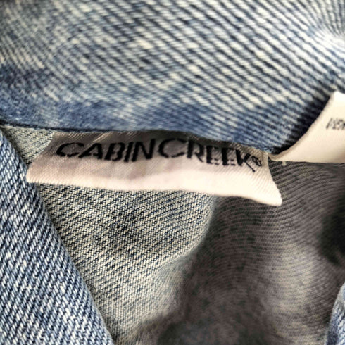 CABINCREEK 90S コットン デニム カバーオール シャツ ジャケット メンズ import:L